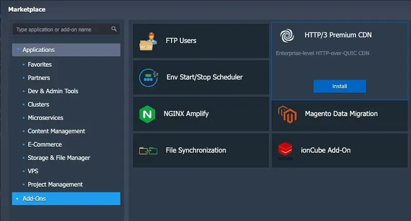 how to deploy CDN on Hidora